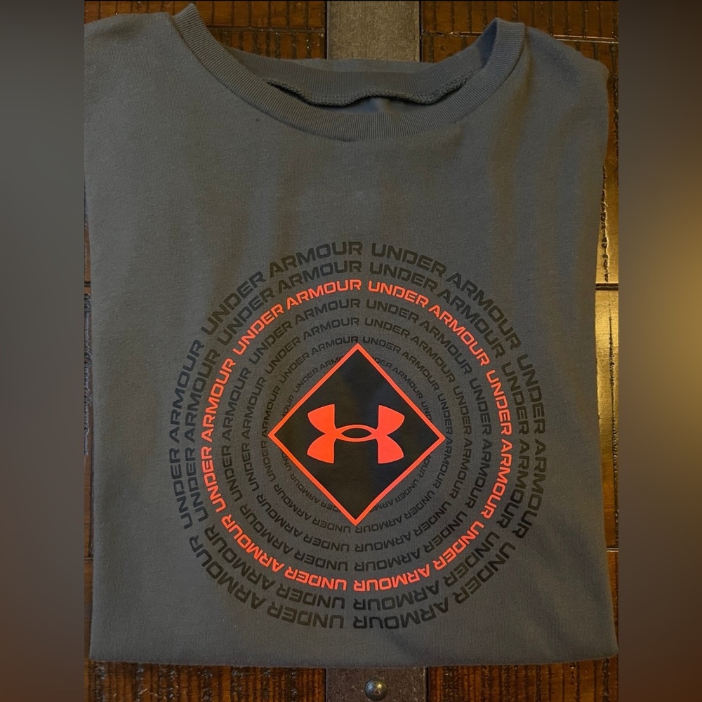 Boy’s Gray with Orange Under Armour T-Shirt